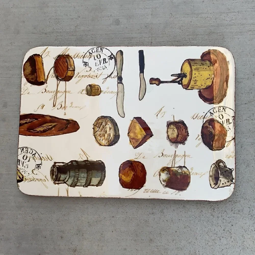 Williams Sonoma Stoneware Enamel Finish Made Portugal Cheese Charcuterie Board